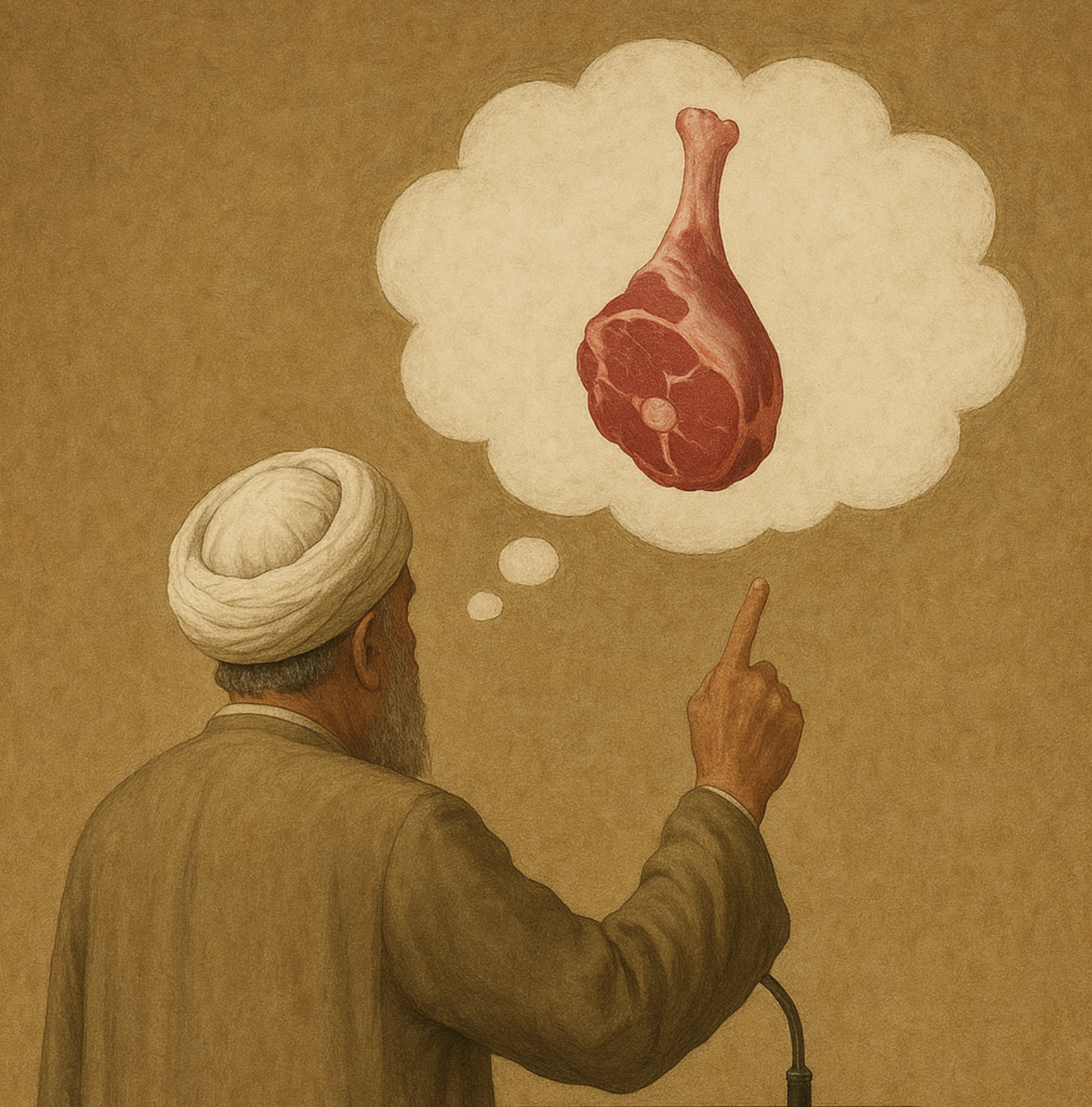 فحَدَّثَهم عليٌّ عن لُحومِ الأضاحي