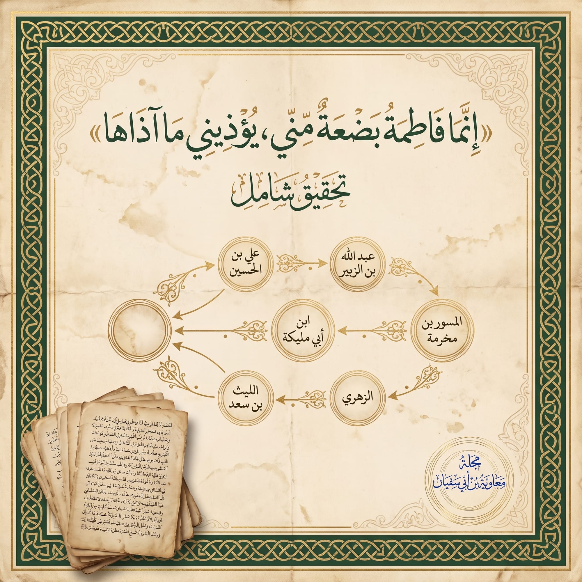 حديث خِطبة عليٍّ  بنتَ أبي جهل «إِنَّمَا فَاطِمَةُ بَضْعَةٌ مِنِّي، يُؤْذِينِي مَا آذَاهَا، وَيُنْصِبُنِي مَا أَنْصَبَهَا»